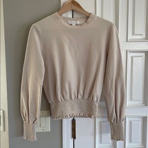 Spiritual Gangster sweatshirt In taupe/nude color